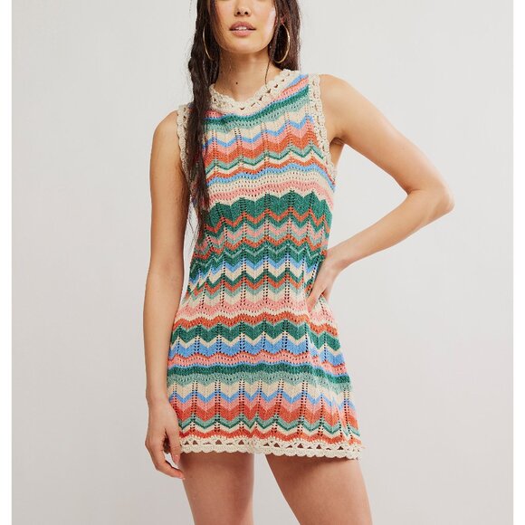 Free People Sandy Mae Mini Dress - Picture 1 of 6